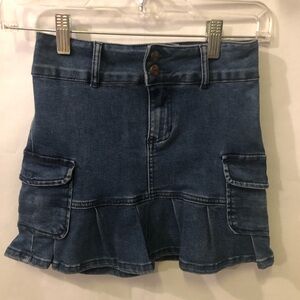Mini Denim Look Skirt for Girls
